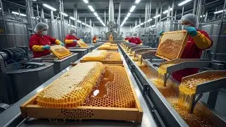Inside the Modern Honey Processing Facility: From Raw Honeycomb to Filtered Honey (Full Process)