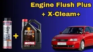 Cambio Aceite Audi A3 1.9 TDI Liqui Moly Engine Flush Plus + Motul X-Cleam+ 5W30 507.00