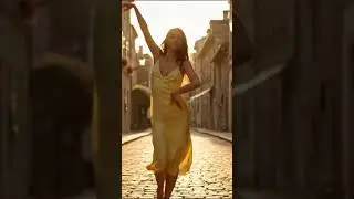 Yellow summer dress