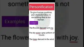 What is personification? #theeducationalspan