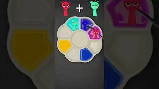 Color Mixing Sprunki💛💙❤️ #colormixingmagic #colormixing #sprunki #shorts #kids #shortvideo #short