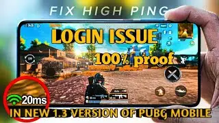 🔴How to fix high ping issue and login issu of new 1.3 version of pubg mobile