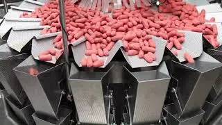 SAUSAGE & MEAT PACKAGING MACHINE with  WEIGHING UNIT