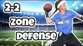 4 on 4 Flag Football 2-2 Zone Defense