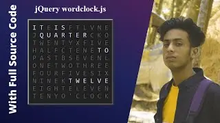 How to install and use jquery wordclock plugin 2022 by jishaansinghal