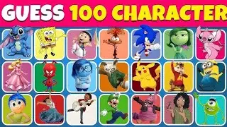 Guess the 100 Cartoon character by picture (Sparrow quiz)