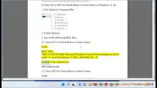 Turn On/Off Use Check Boxes to Select Items in Windows 11