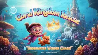 Coral Kingdom Rescue 🌊 | Lila, Reddy & Beety&rsquo;s Funny Underwater Adventure | Kids Animation Movie |
