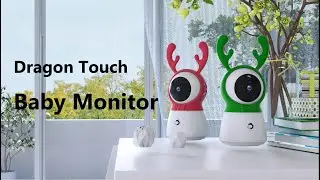 Dragon Touch Babycare Video Baby Monitor Infrared Night Vision, Temperature Monitoring Capability