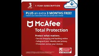 McAfee Total Protection 2021,3 Device Antivirus Internet Security Software, Password Manager,Privacy