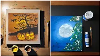 Easy & Cute Canvas Painting Ideas Beginner Acrylic Tips + Color Mixing Hacks! #zarmeenasmeerart #art