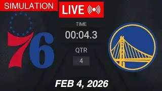 NBA LIVE! Golden State Warriors vs Philadelphia 76ers | February 4, 2026 | 2026 NBA Season Live 2K