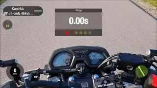 2018 Honda CB650F (85HP) - Acceleration 0 - 100 km/h (DRAGY)