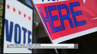 Voting rights groups protest election bill at the Capitol