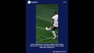 First professional hat-trick: Endrick delivers 5 goal contributions in 3 games #football #endrick