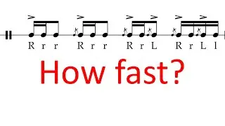 How fast can you play flam tap builder?