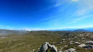 Panorama sur le plateau du Coscione en Corse depuis le chemin des paturages en haut de Fraulettu