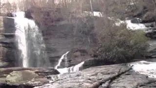 Twin falls in Pickens county, sc