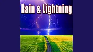 Large Thunder Crack with Light Rain in Background