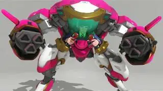 Academy  D.va Skin Spotlight | All Cosmetics & Gameplay | Overwatch Anniversary 2019
