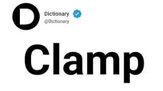 Clamp Meaning In English