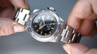 Vintage 5513 Seiko Milsub NH35A Patina Watch Mod