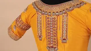 Pila Jhumka Blouse / Chrome Yellow Jhumka Blouse