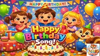 The Ultimate Birthday Song For Kids (4K) Never Seen Before- Cake is Coming - Kids Rhymes- BooBoo TV