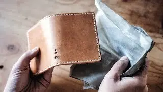 Making an Armored Leather Wallet (With STAINLESS STEEL!)