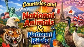 Countries and Animals Part 1 | National Animals and National Birds of Countries in the world