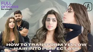 How to Transform Yellow Hair into Ash Magic ✨ | Varun Attri Hair Transformation