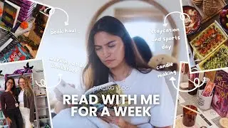 A Week in Reading 📖 | Reading Vlog, Book Haul, Weekend Staycation 🍂📚💕✨