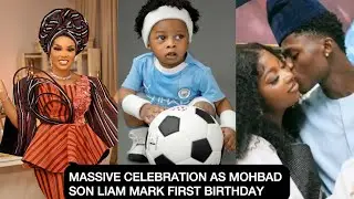 MASSIVE CELEBRATION AS MOHBAD SON LIAM MARK FIRST BIRTHDAY ON EARTH- IYABO OJO JOIN TO CELEBRATE HIM