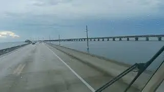 US1 7 Mile Bridge + Flagler Old Historic Highway Heading to Key West after Tire Repairs