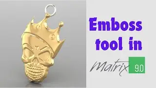 Master the Emboss Tool in Matrix 9.0 | 3D Jewelry Design Tutorial