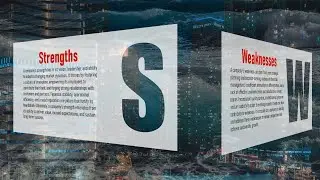 SWOT analysis presentation slide tutorial | PowerPoint Slide Animation