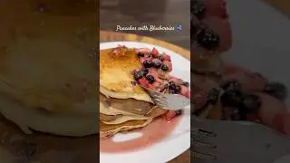Pancakes with Blueberries 🫐 #music #mallulofi #song #pancake #canada #fyp #explore #cooking #foodie