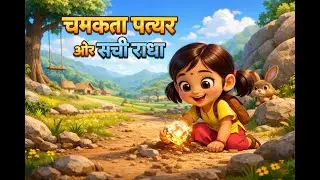 चमकता पत्थर और सच्ची राधा | Hindi Moral Story for Kids | RK Anime World