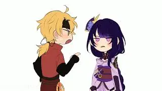 baal cutscene but thoma talks back || genshin impact
