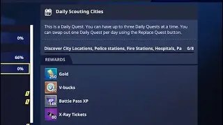 2025 Daily scouting Cities Fortnite discover city locations