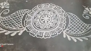 festival special floor alpona//alpona design//simple rangoli//art by Priyanka