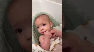 Bath time with daddy, Scottie Rose is the most precious baby ever 🥹 #charlesandalyssa #Scottie rose