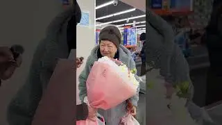 A bouquet of flowers? or pay for purchases?