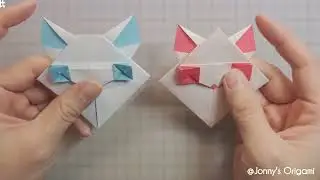 Origami Fox 🦊 with 3 in 1 Face Tutorial || Origami Bookmark Animals