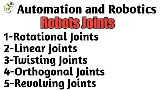 Robots joints (Automation and Robotics)