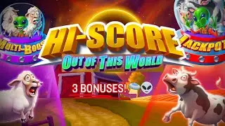OUT OF THIS WORLD! 🛸 3 Bonuses & Win on Hi-Score Slot! 👽