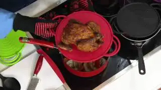 CooksEssentials Set of 3 Splatter Guards w/Stand Up Handle on QVC