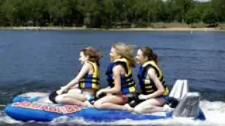Three (3) rider towable tubes