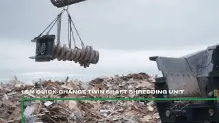 TDS815 Slow Speed Shredder - Powerful & Efficient Waste Processing