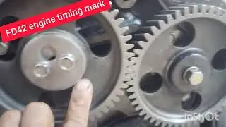 Nissan FD 42 engine timing mark